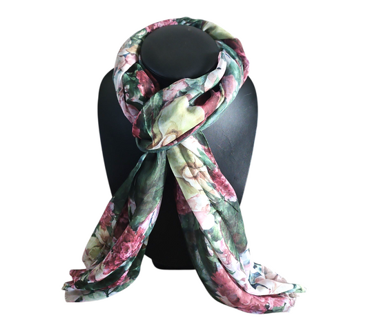 ELEGANT FLORAL SCARF #23 — view 2