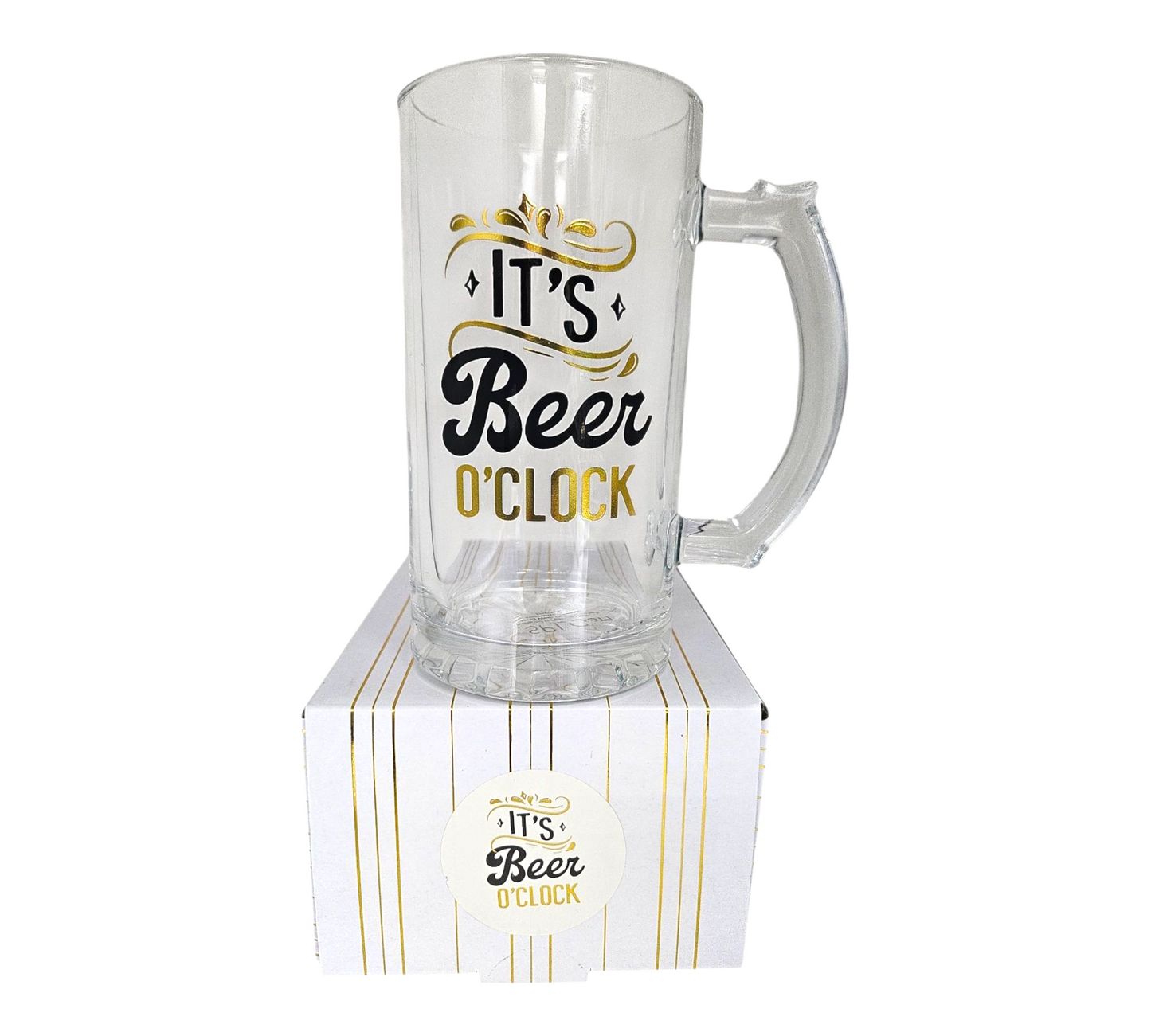 IT'S BEER O'CLOCK-BEER MUG (470ml)