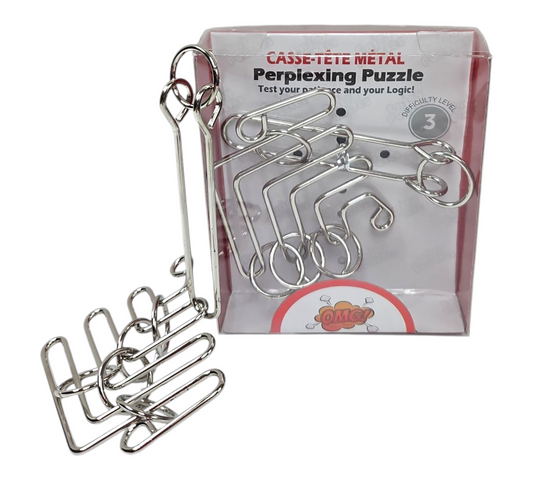 ZIGZAG RINGS METAL PUZZLE (A) — view 2