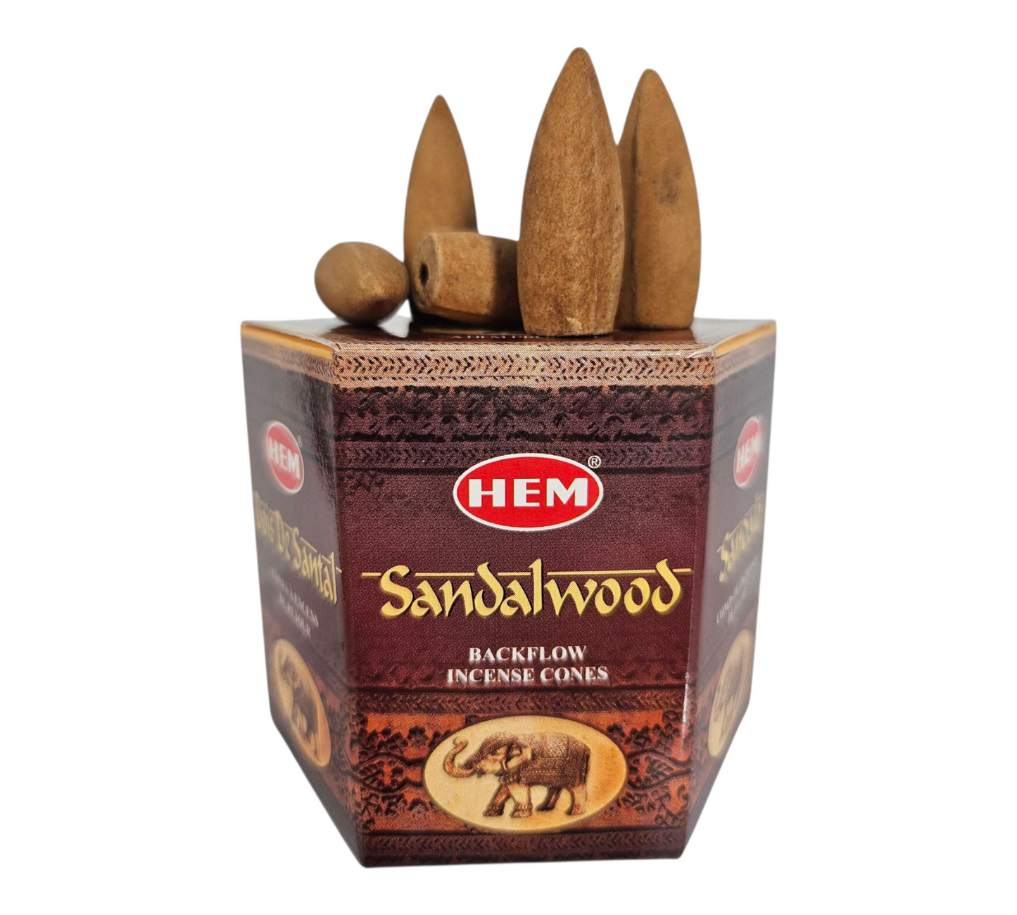 SANDALWOOD Backflow Incense Burner Cones