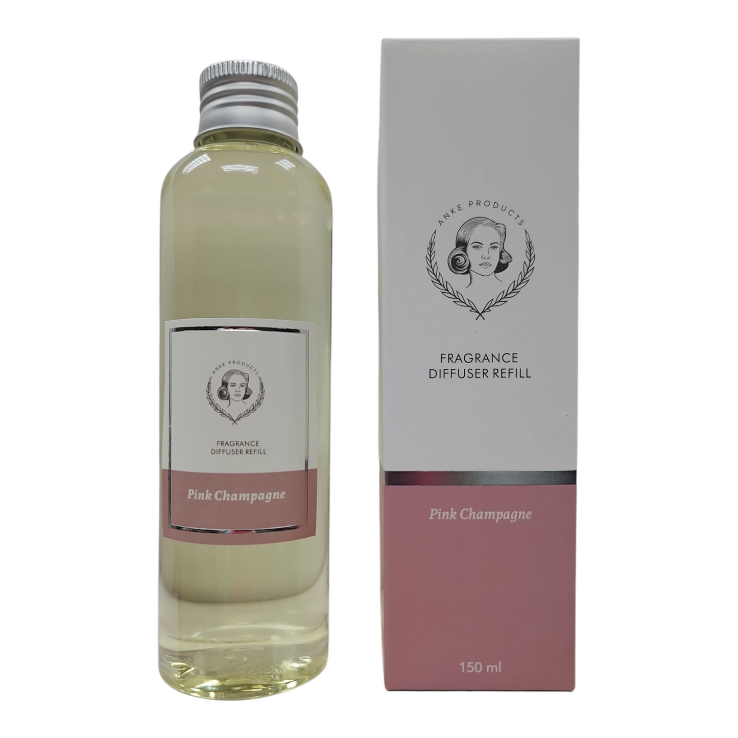 Anke PINK CHAMPAGNE Wooden Top Diffuser Refill (150ml)