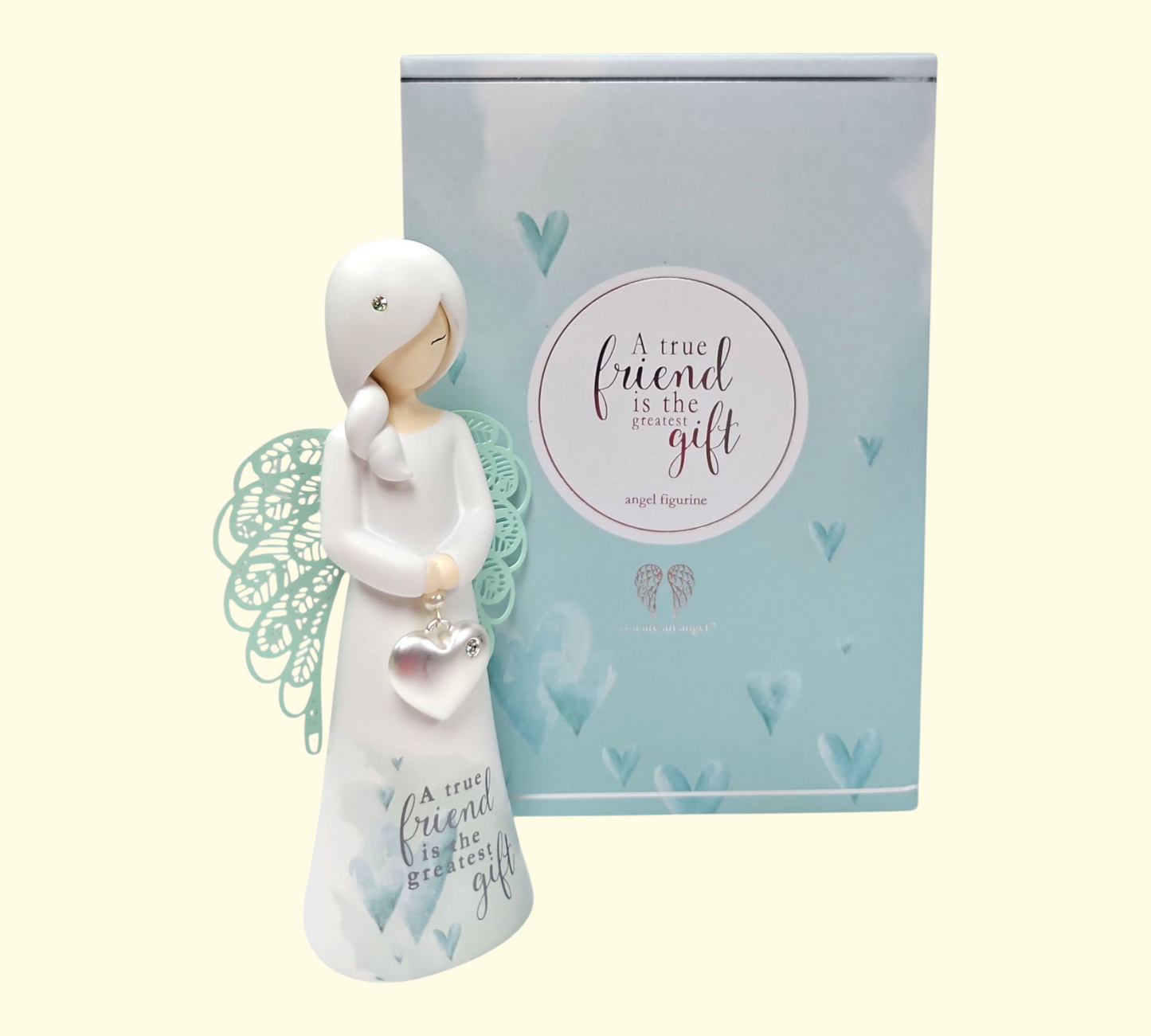 "A true friend is the greatest gift" ANGEL FIGURINE
