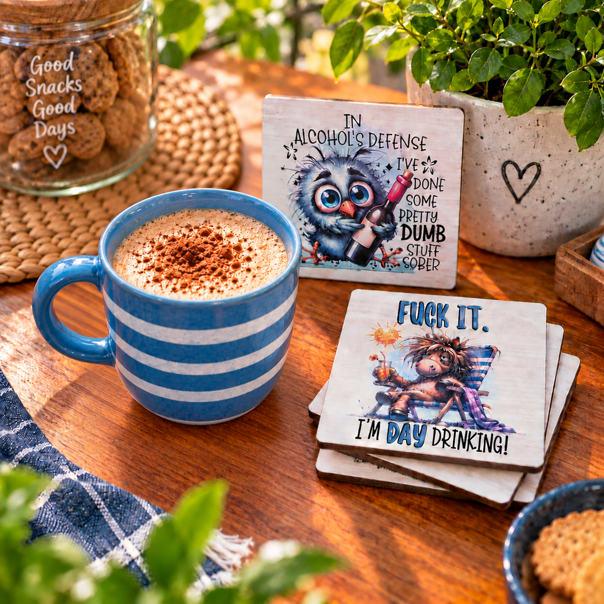 Sarcastic Coasters Set of 6 (B)