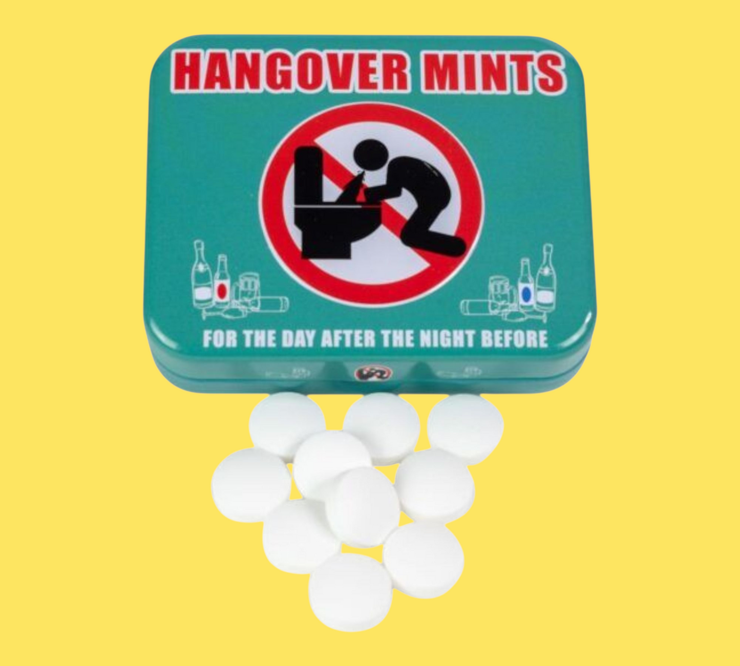 HANGOVER MINTS IN TIN