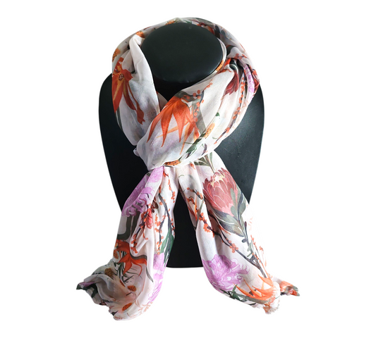 ELEGANT FLORAL SCARF #22 — view 2