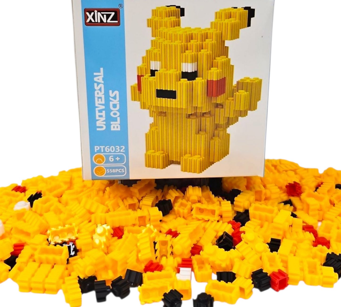 PIKACHU 3D PUZZLE BLOCK SET (558 Blocks)