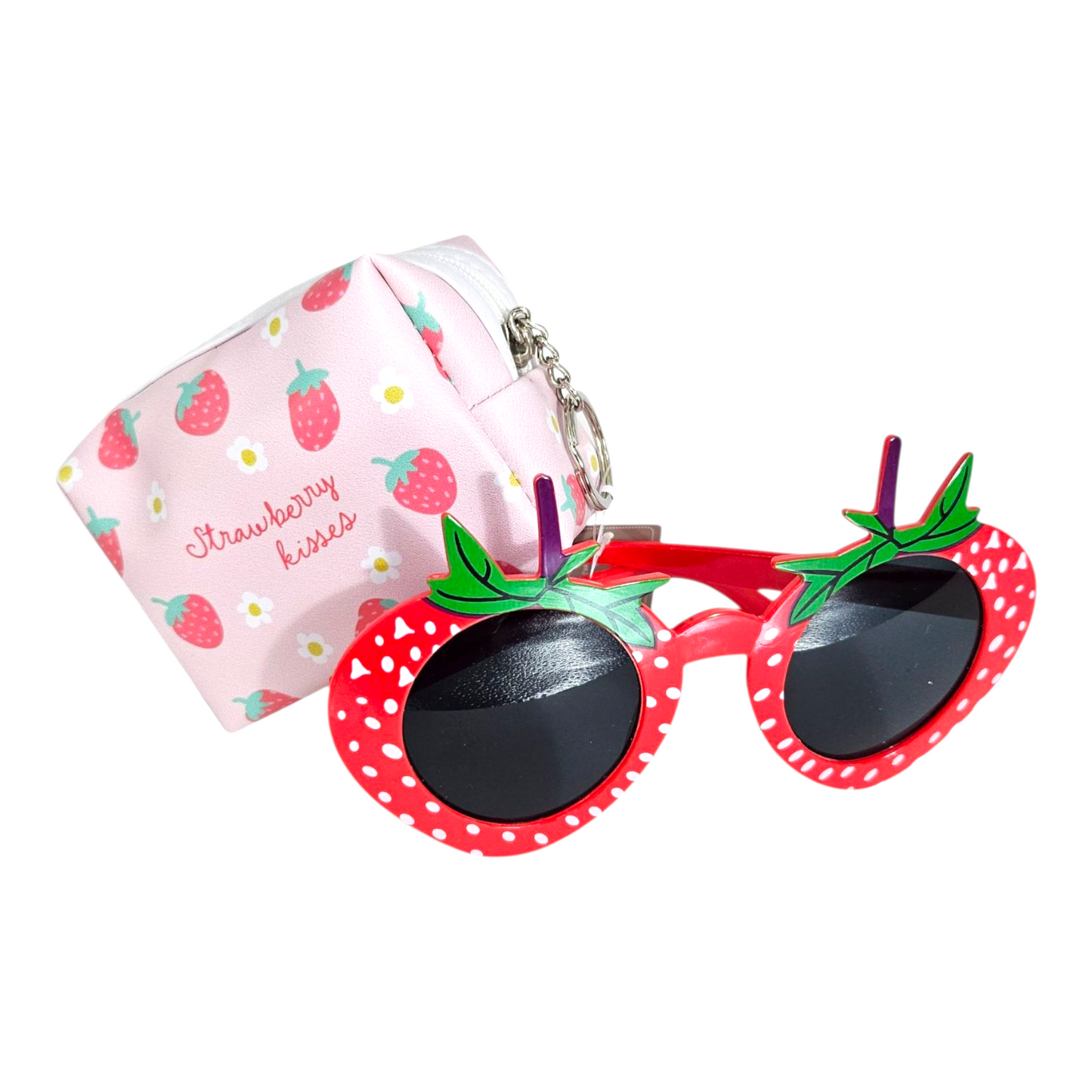 STRAWBERRY KISSES Sunglasses/Key Ring Pouch Duo