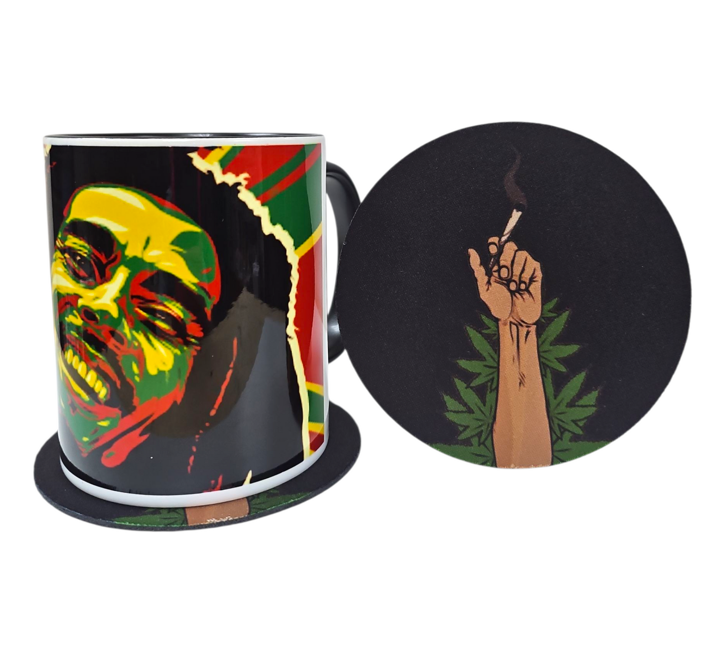 BOB MARLEY MUG & COASTER SET