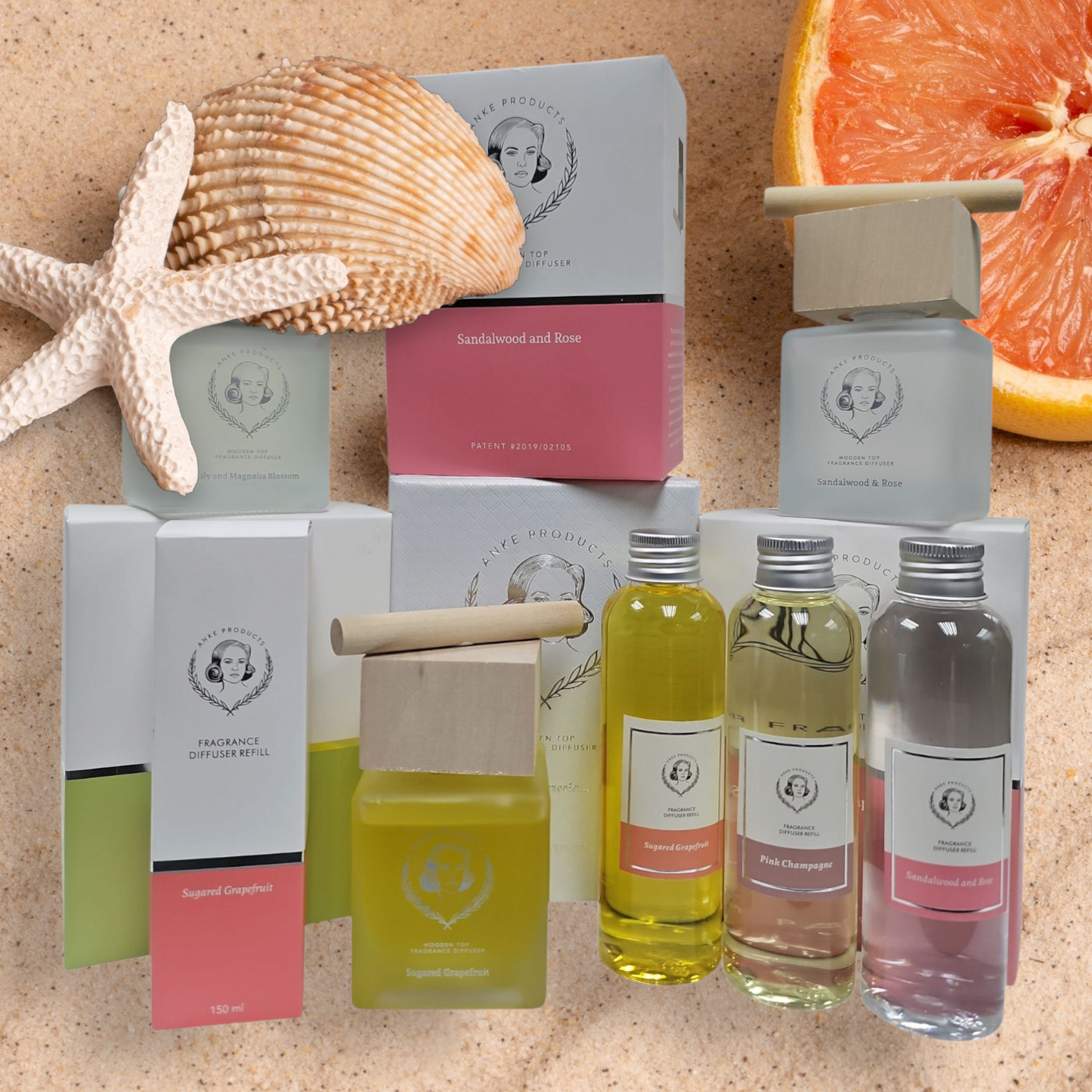 Anke Wooden Top Diffuser Range