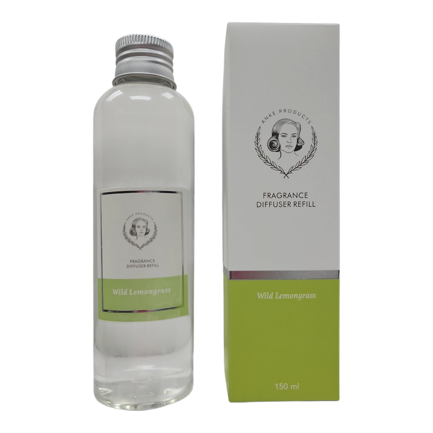 Anke WILD LEMONGRASS Wooden Top Diffuser Refill (150ml)