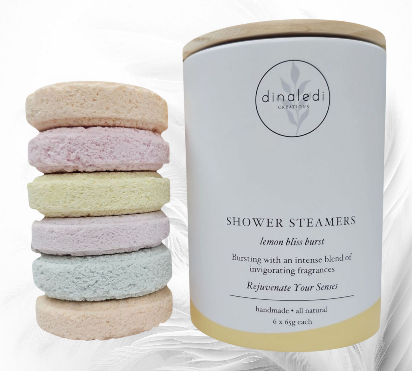 LEMON BLISS BURST Shower Steamers Tub of 6