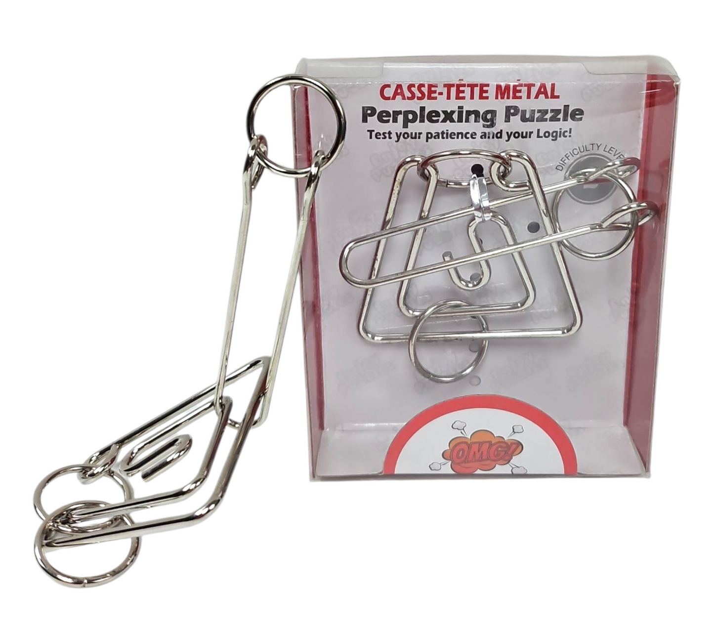 RINGED PYRAMID METAL PUZZLE (E)