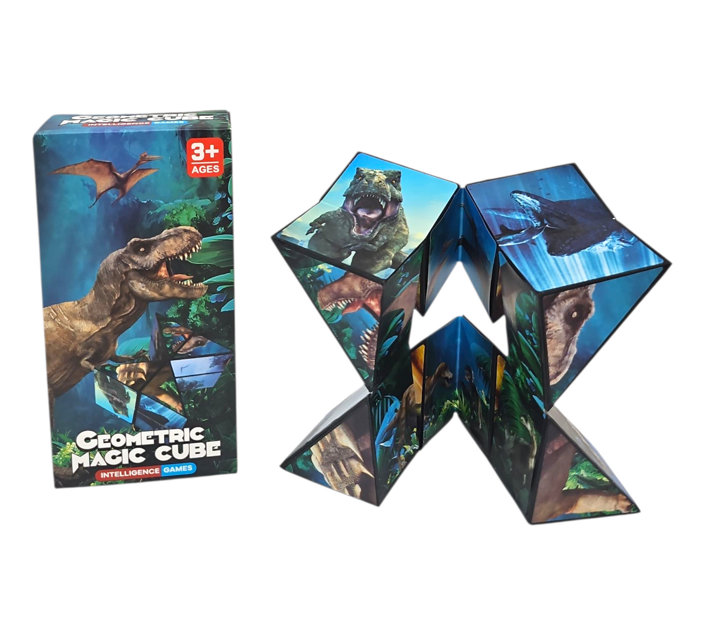 DINOSAUR GEOMETRIC MAGIC CUBE