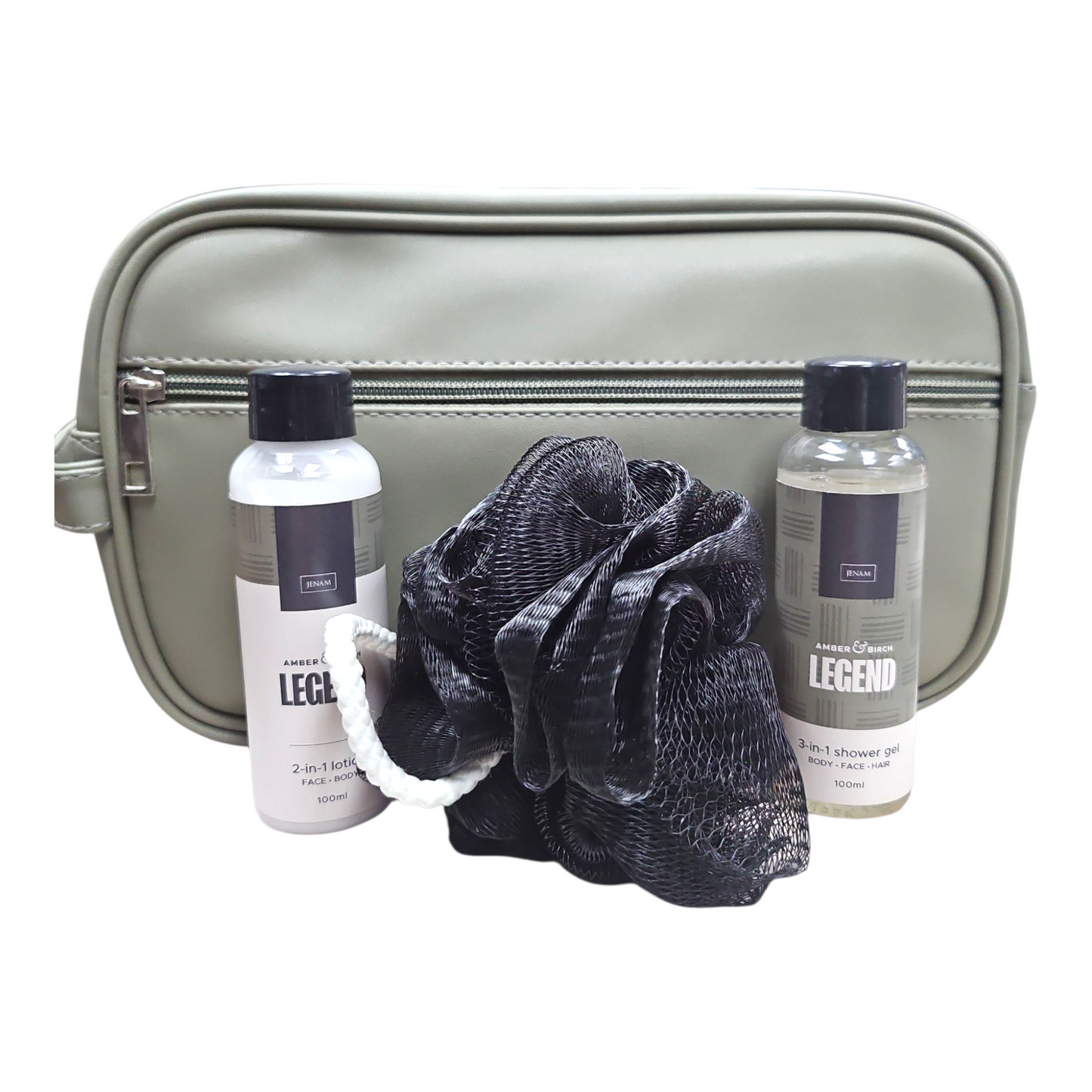 Amber & Birch Toiletries Bag Set