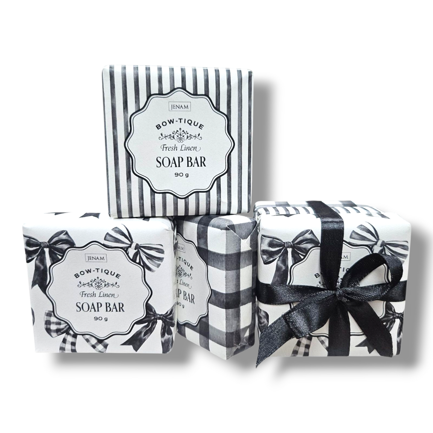 RIBBONS & BOWS SOAP BAR SET