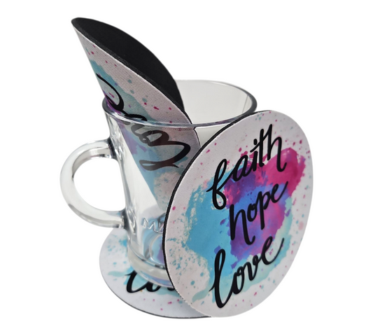 FAITH HOPE LOVE SPLASH COASTER — view 2