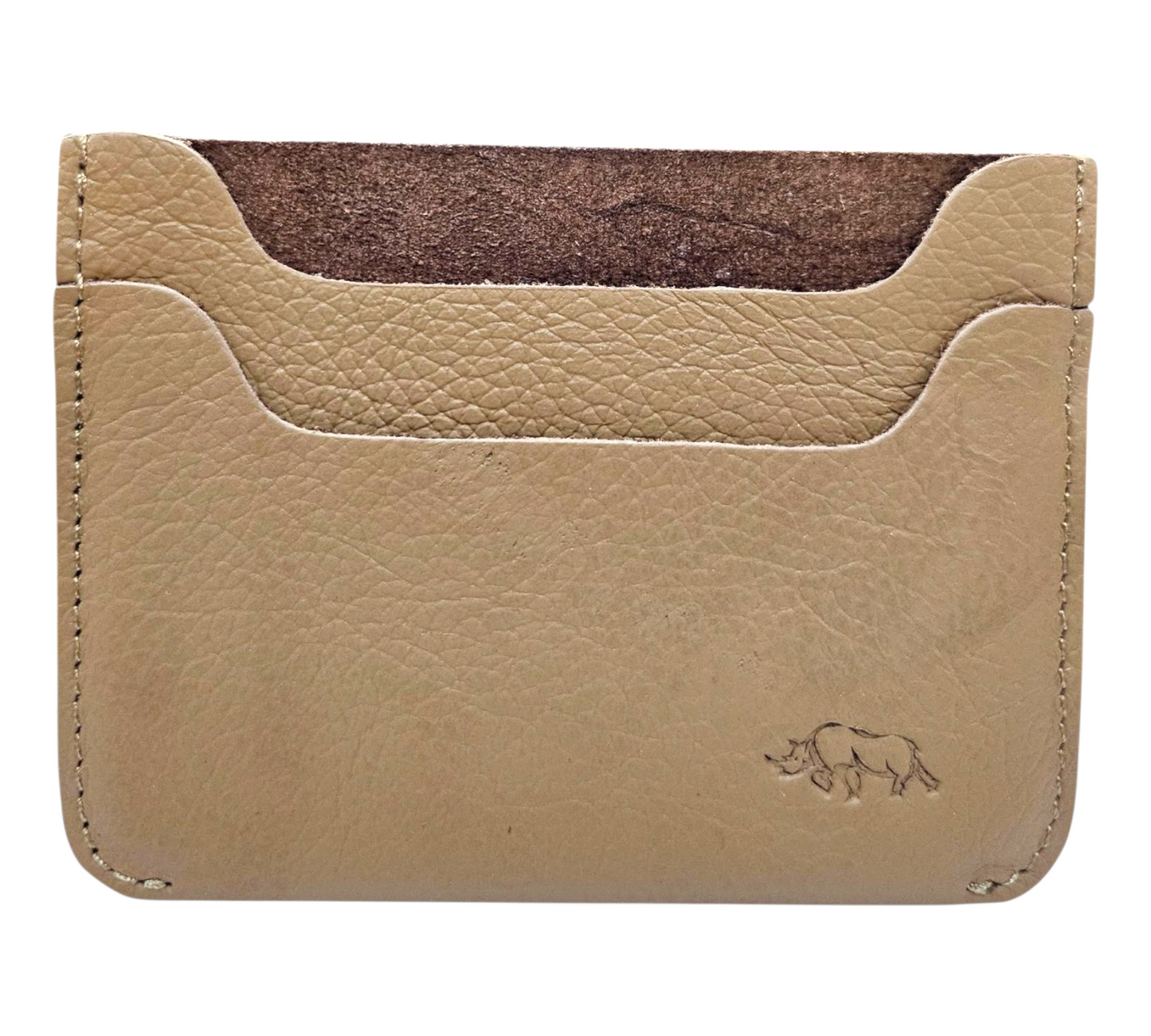 TAN GENUINE LEATHER CARD SLEEVE