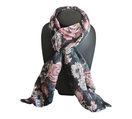 ELEGANT FLORAL SCARF #19 — view 2