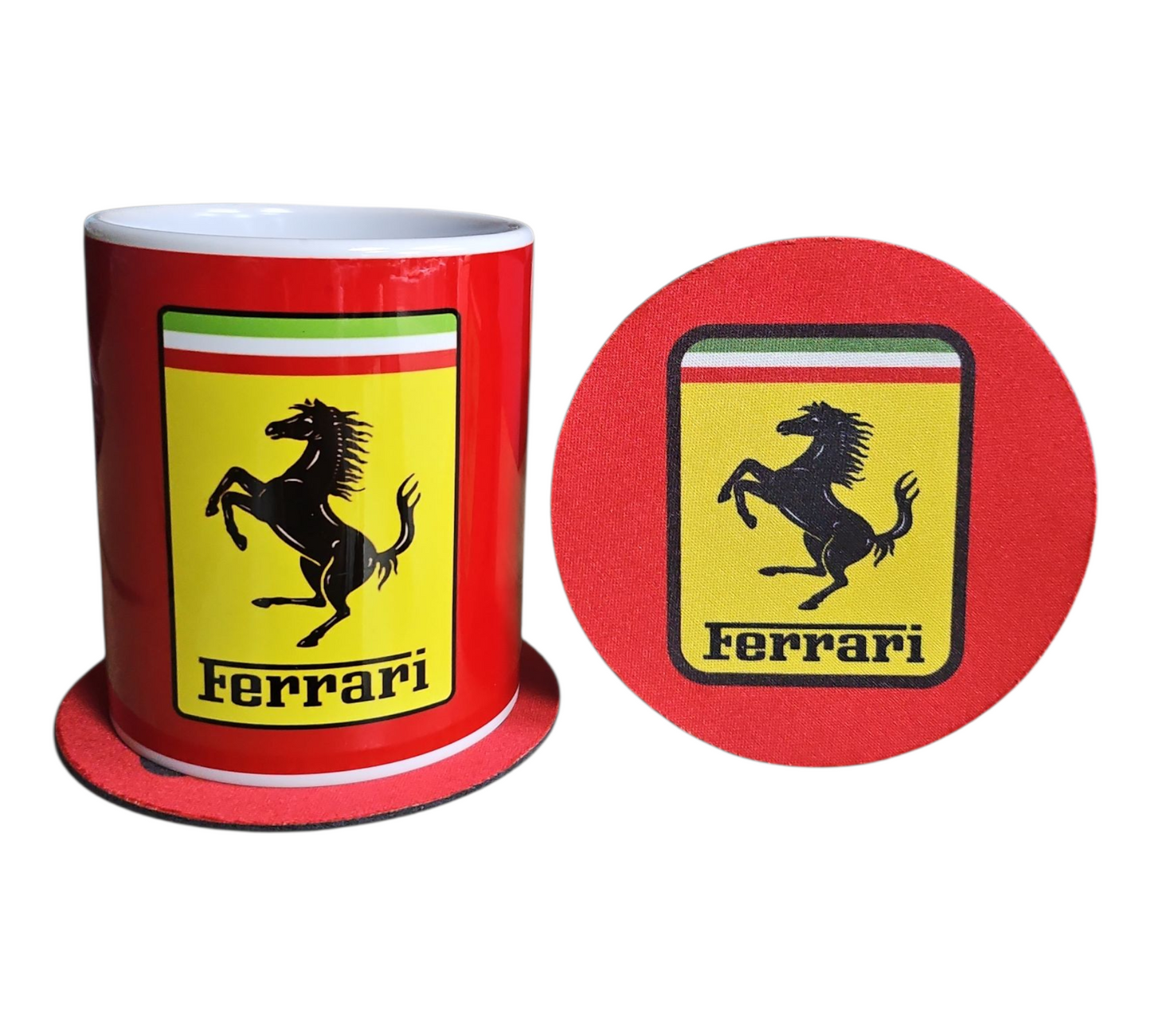 FERRARI MUG & COASTER SET