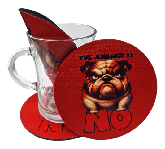 THE ANSWER IS NO COASTER — view 2