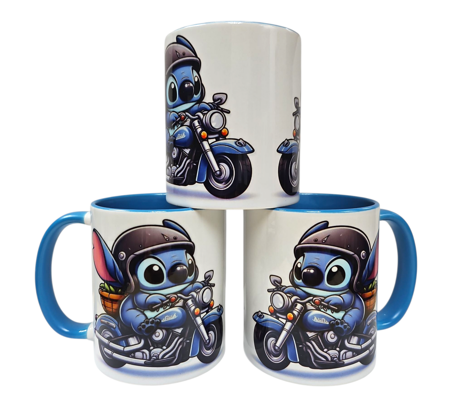STITCH MOTORBIKE MUG