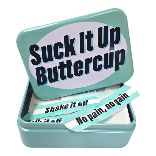 Suck It Up Buttercup Tinned Plasters — view 2