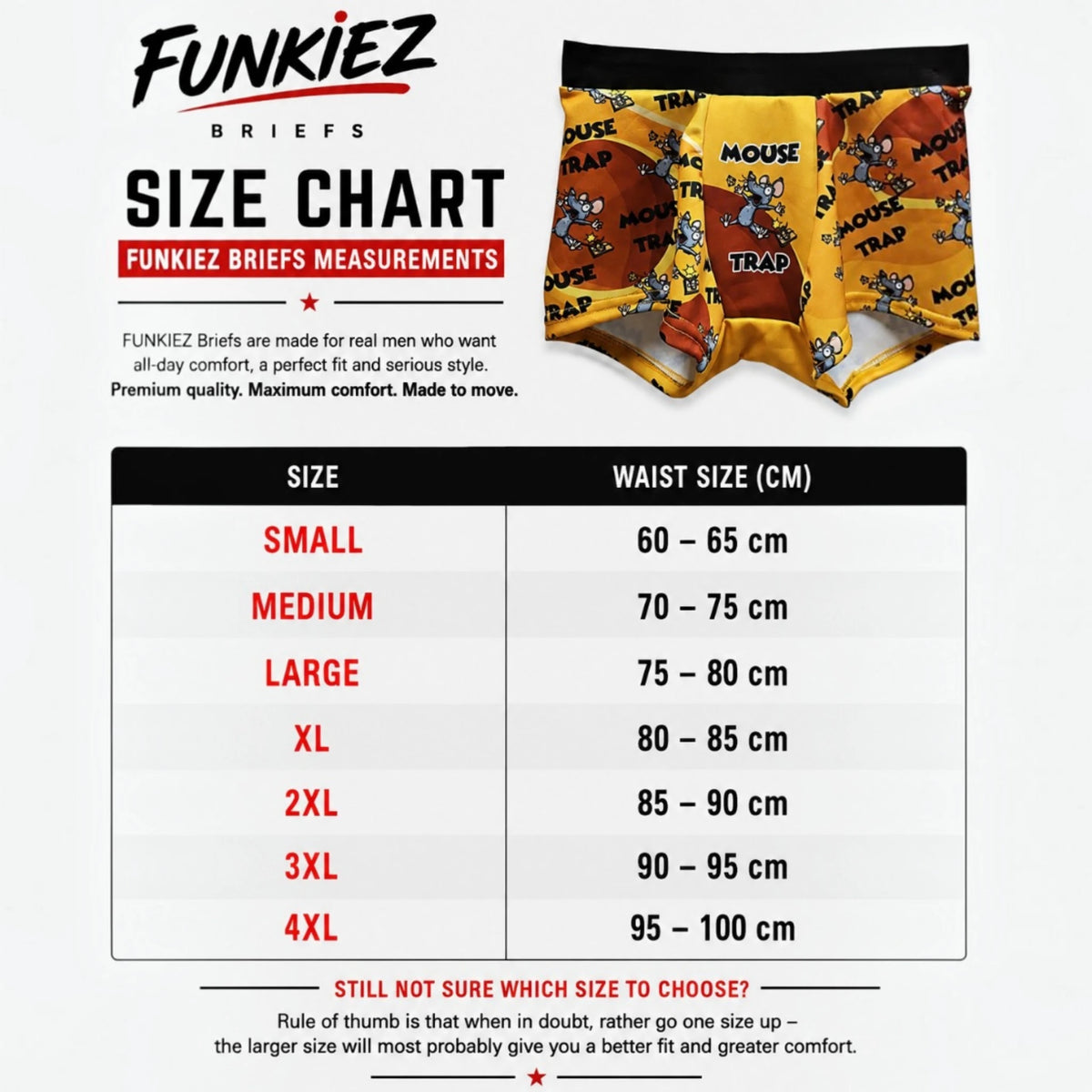 Mousetrap Funky Retro Briefs. — view 3