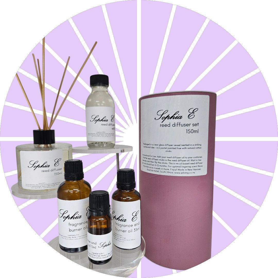 JE Living Fine Fragrance Diffusers, Burner Oils and Refills