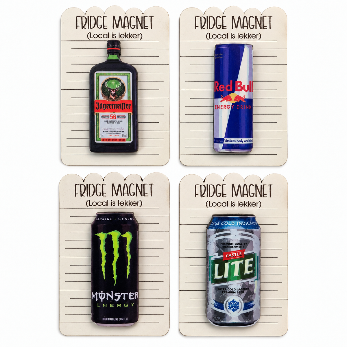 Local is Lekker Fridge Magnet Set of 3