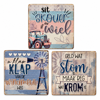 Idioms Magnets Set of 3