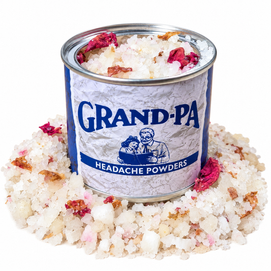 Sandalwood/Rose Bath Salt in Oupa Tin