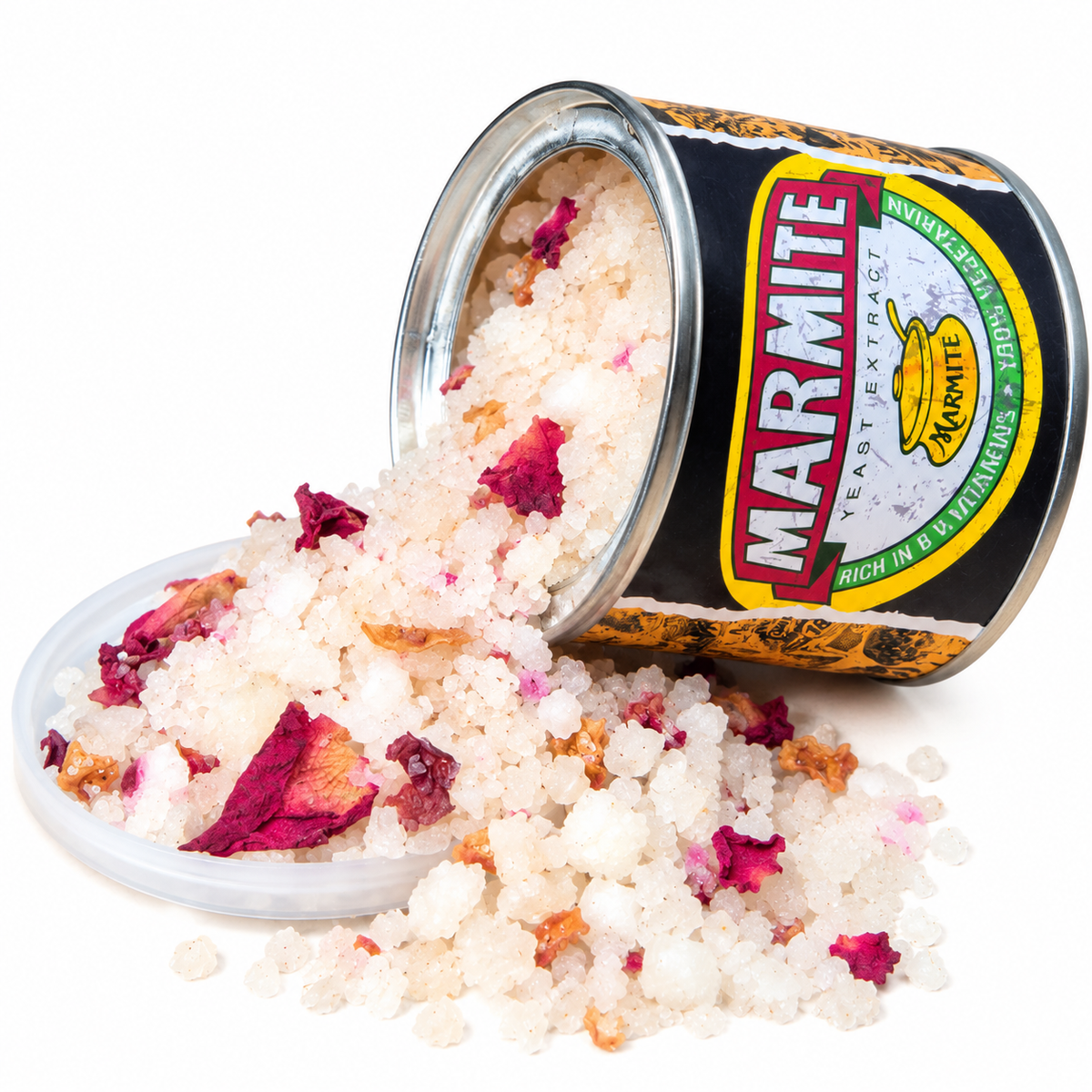 Sandalwood/Rose Bath Salt in Marmite Tin