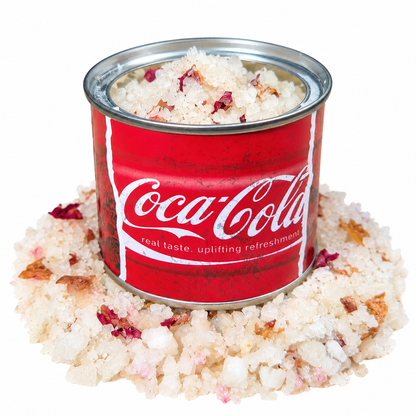 Sandalwood/Rose Bath Salt in Coke Tin