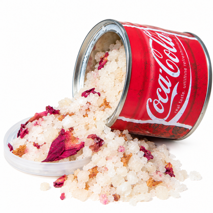 Sandalwood/Rose Bath Salt in Coke Tin
