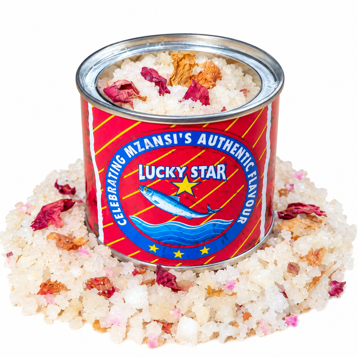 Sandalwood/Rose Bath Salt in Lucky Star Tin