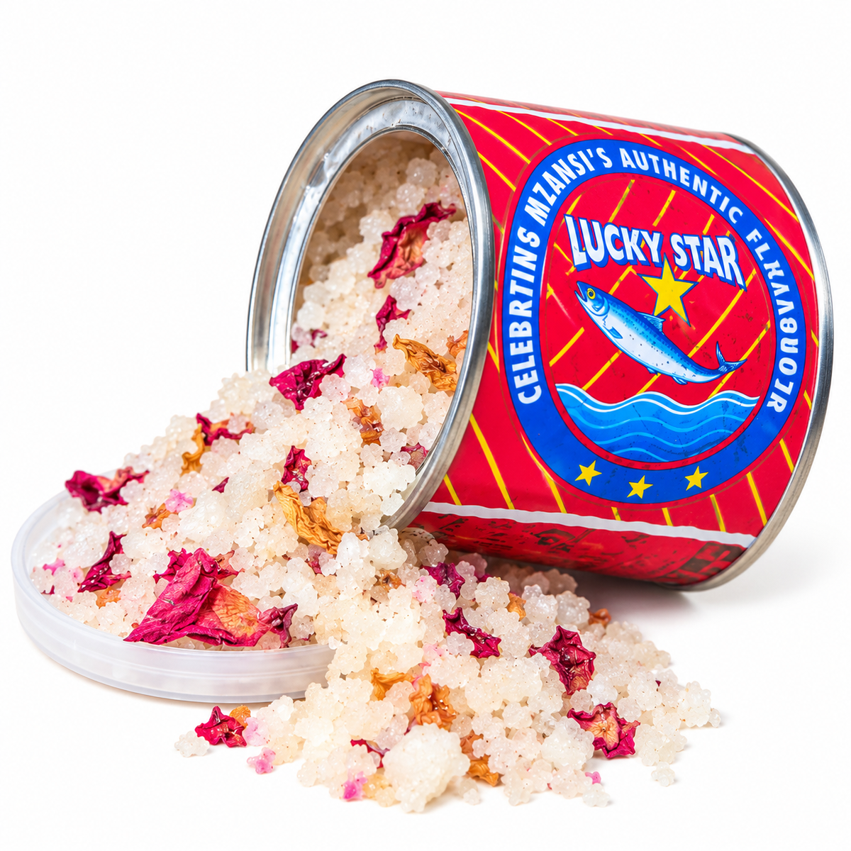 Sandalwood/Rose Bath Salt in Lucky Star Tin