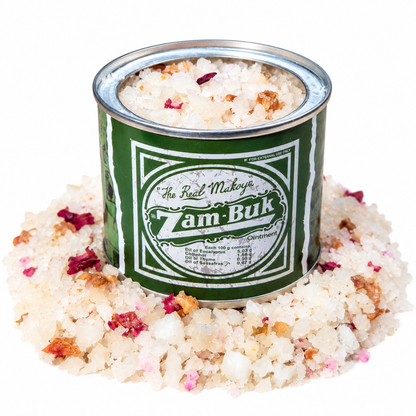 Sandalwood/Rose Bath Salt in Zam-Buk Tin