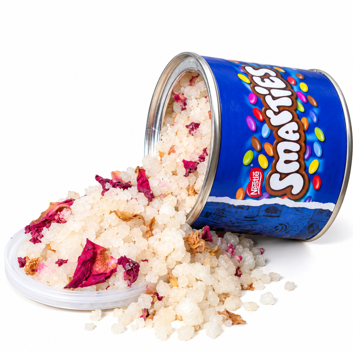 Sandalwood/Rose Bath Salt in Smarties Tin