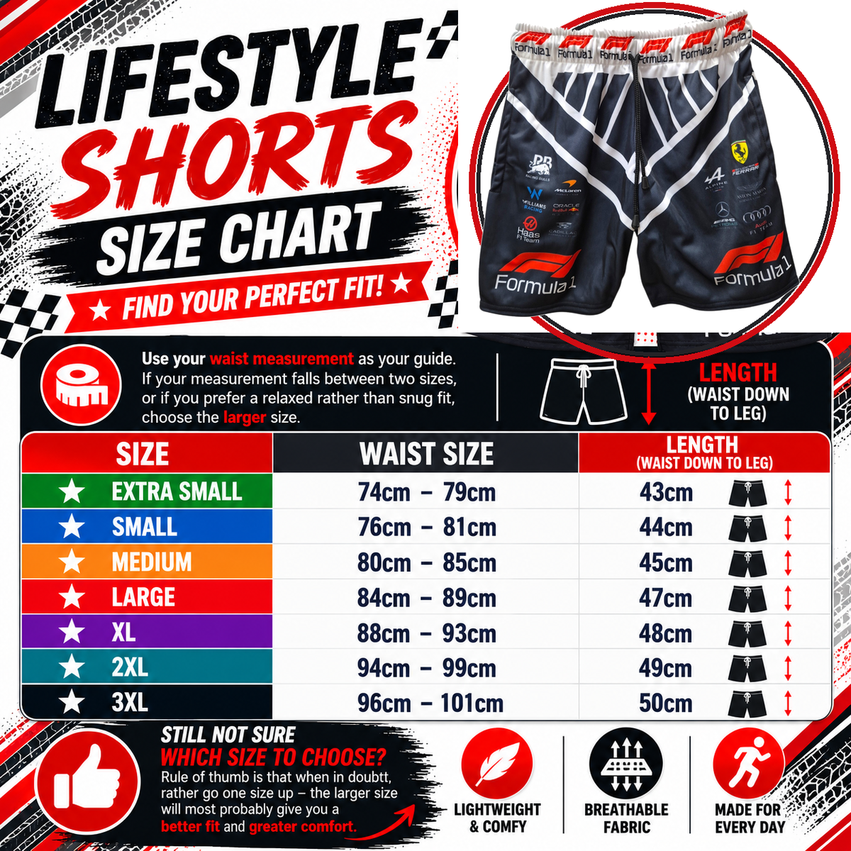 Men's Formula 1 Lifestyle Shorts