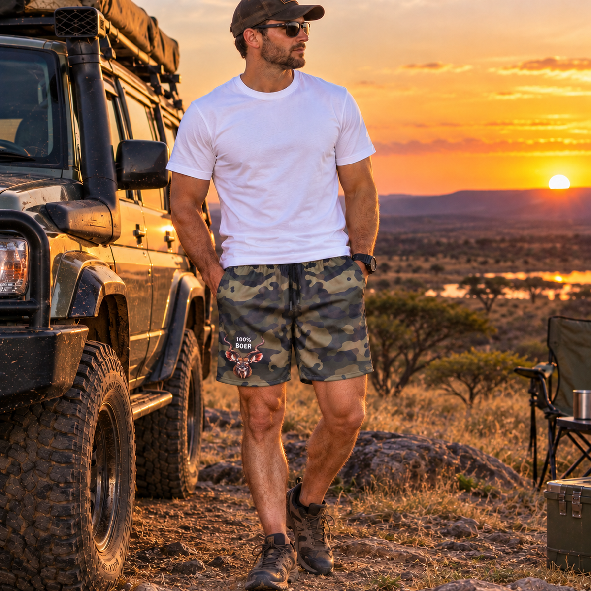 Men's 100% Boer Lifestyle Shorts