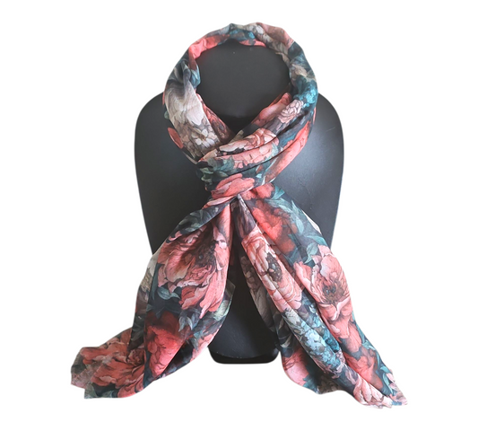 ELEGANT FLORAL SCARF #2