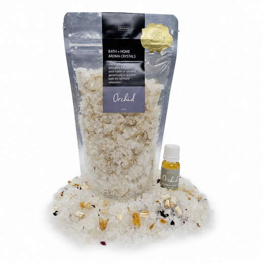 ORCHID BATH CRYSTALS/ FRAGRANCE OIL COMBO — view 2