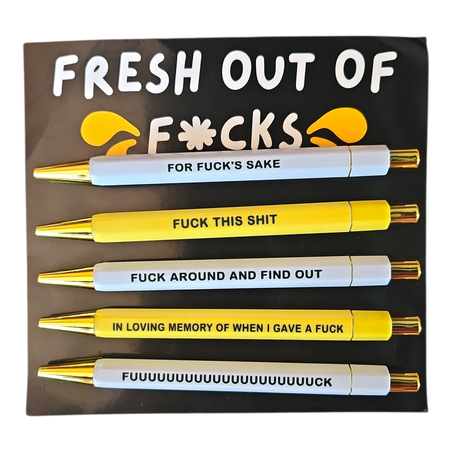 FRESH OUT OF FUCKS Pen Set