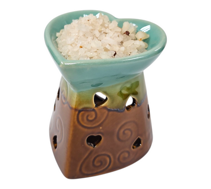 AQUA/BROWN HEART OIL BURNER