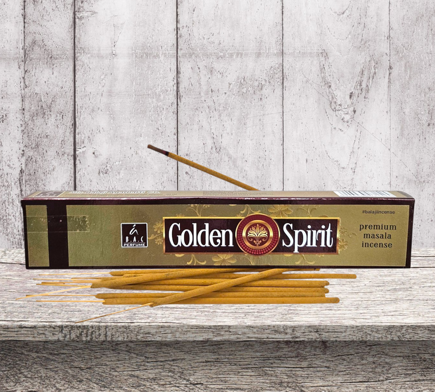 B.A.C GOLDEN SPIRIT Masala (Hand Rolled) Incense Sticks.