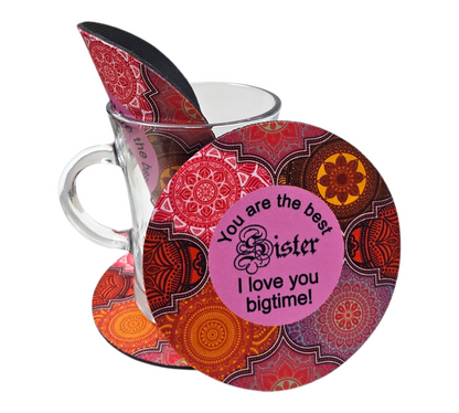 BEST SISTER COASTER