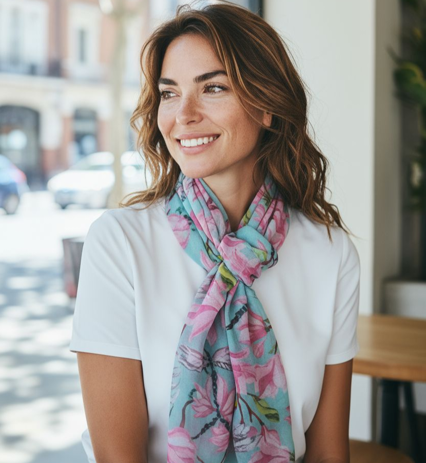 ELEGANT FLORAL SCARF #15