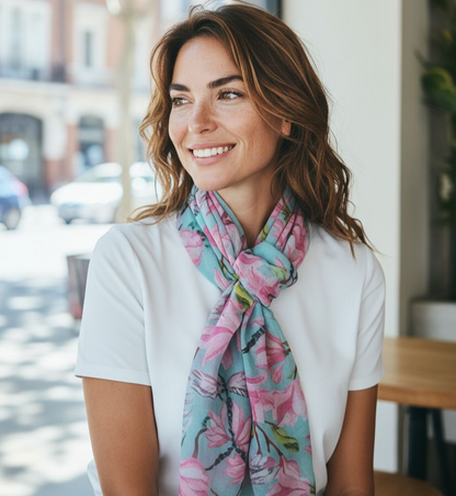 ELEGANT FLORAL SCARF #15