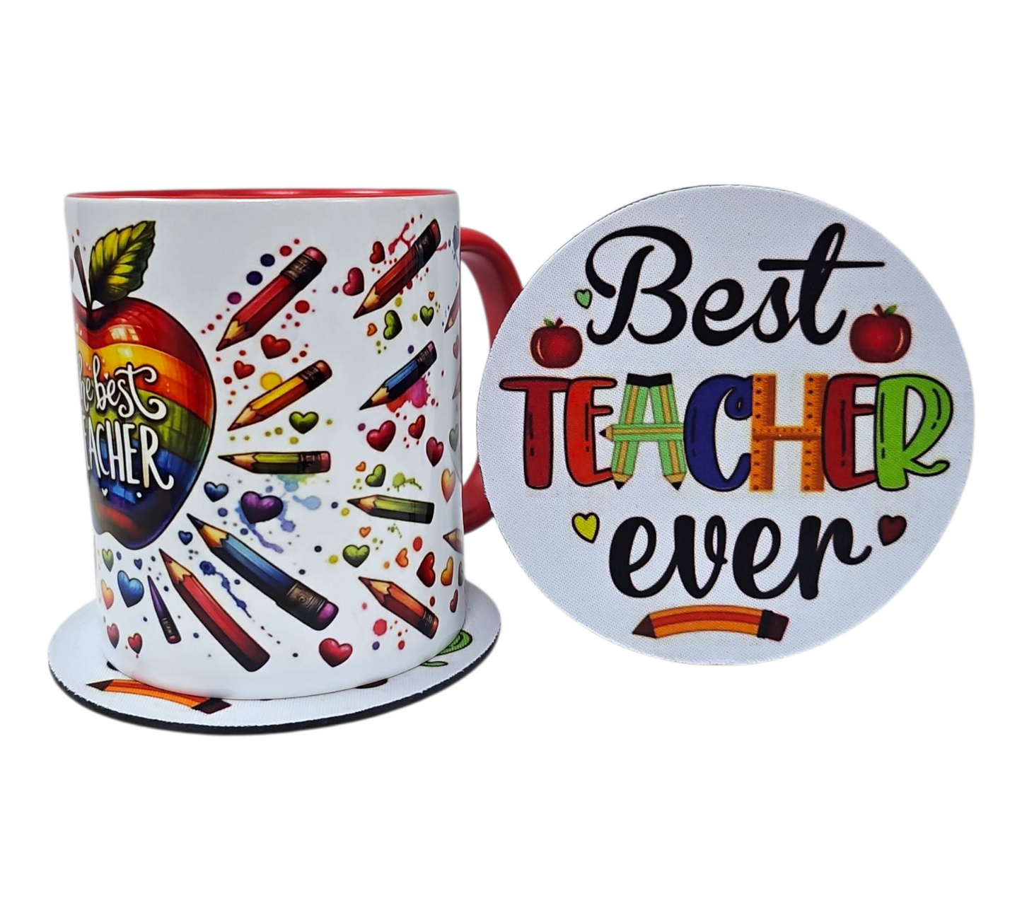 BEST TEACHER MUG & COASTER SET