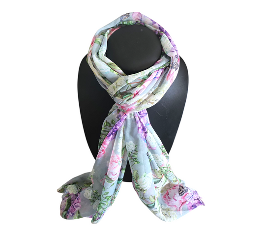 ELEGANT FLORAL SCARF #18 — view 2